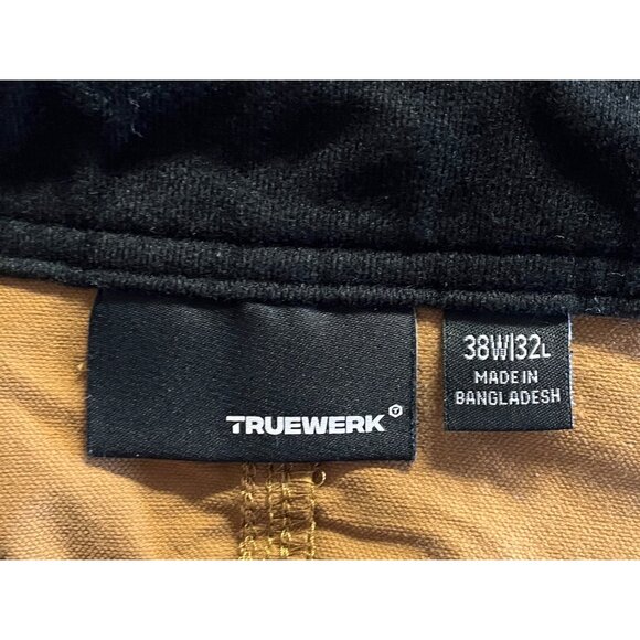 Truewerk Men's T1 Werkpant Sand Brown Cargo Utility Work Pants 38" x 31" - Picture 6 of 8